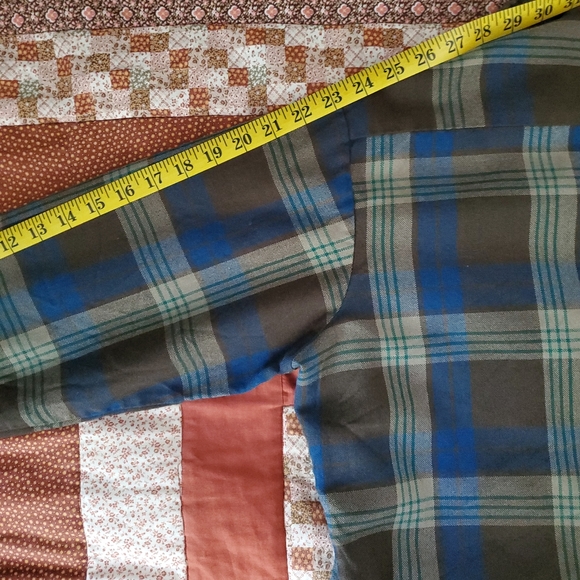 Vintage Acrylic Plaid Men's Long Sleeve Button Up. Jordan Christopher. Large. - Picture 8 of 12